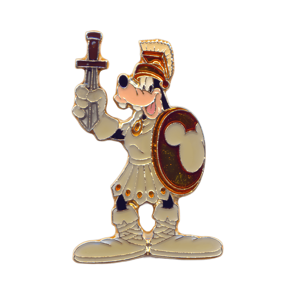 Goofy Dressed as a Roman Gladiator Disney pin