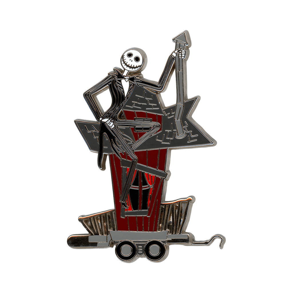 Jack Skellington atop the Caboose Disney pin