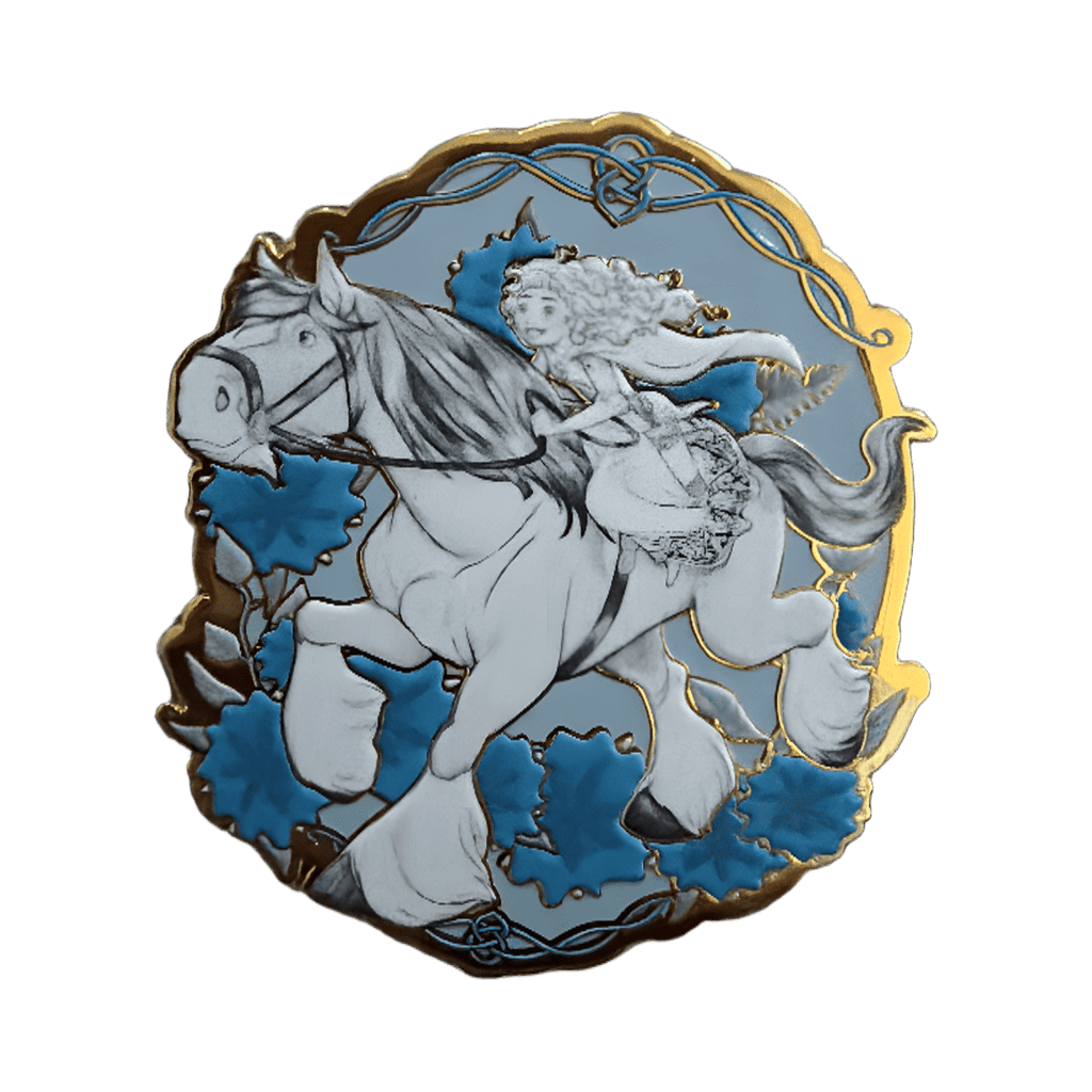 Merida riding horse Disney pin