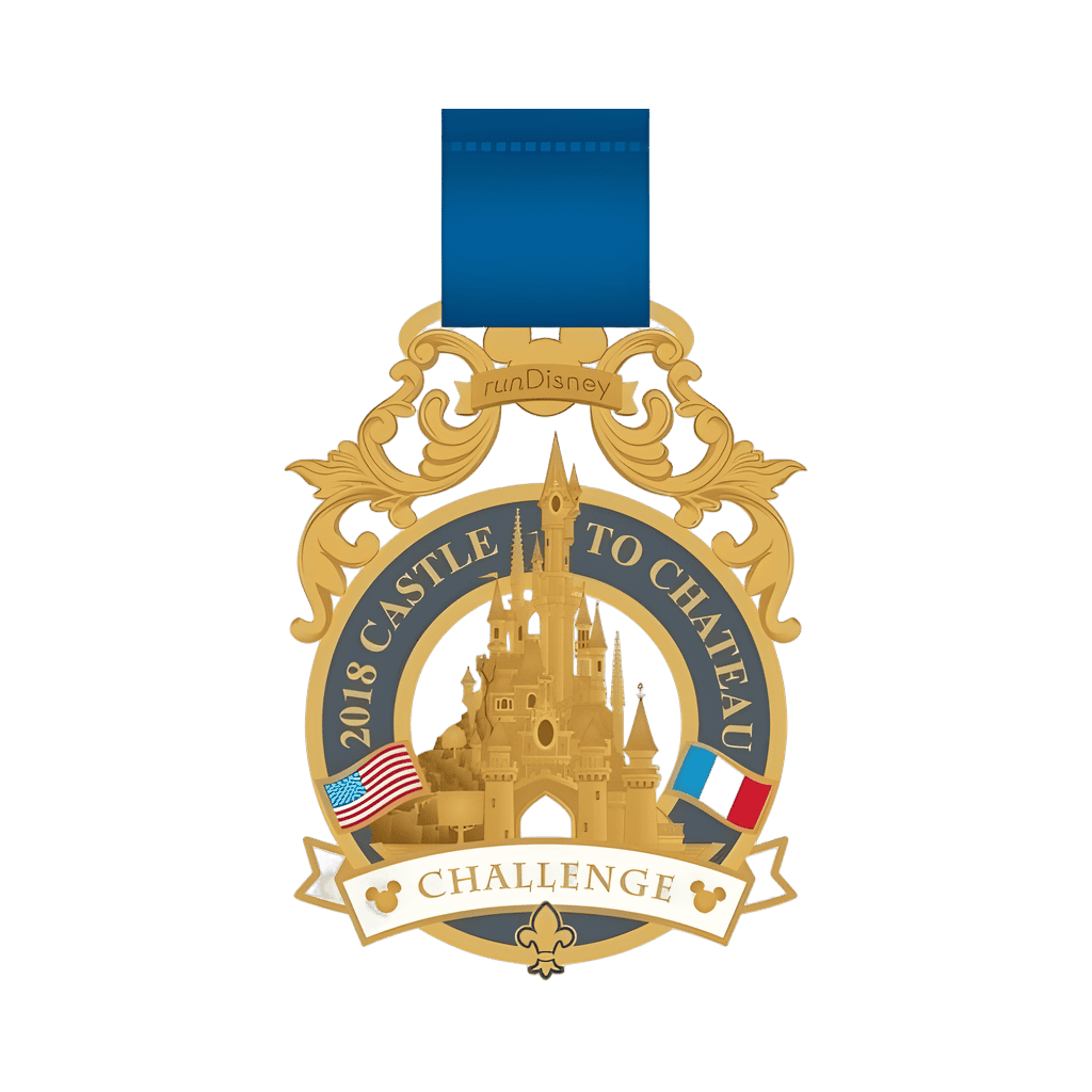 Castle to Château Medal Disney pin