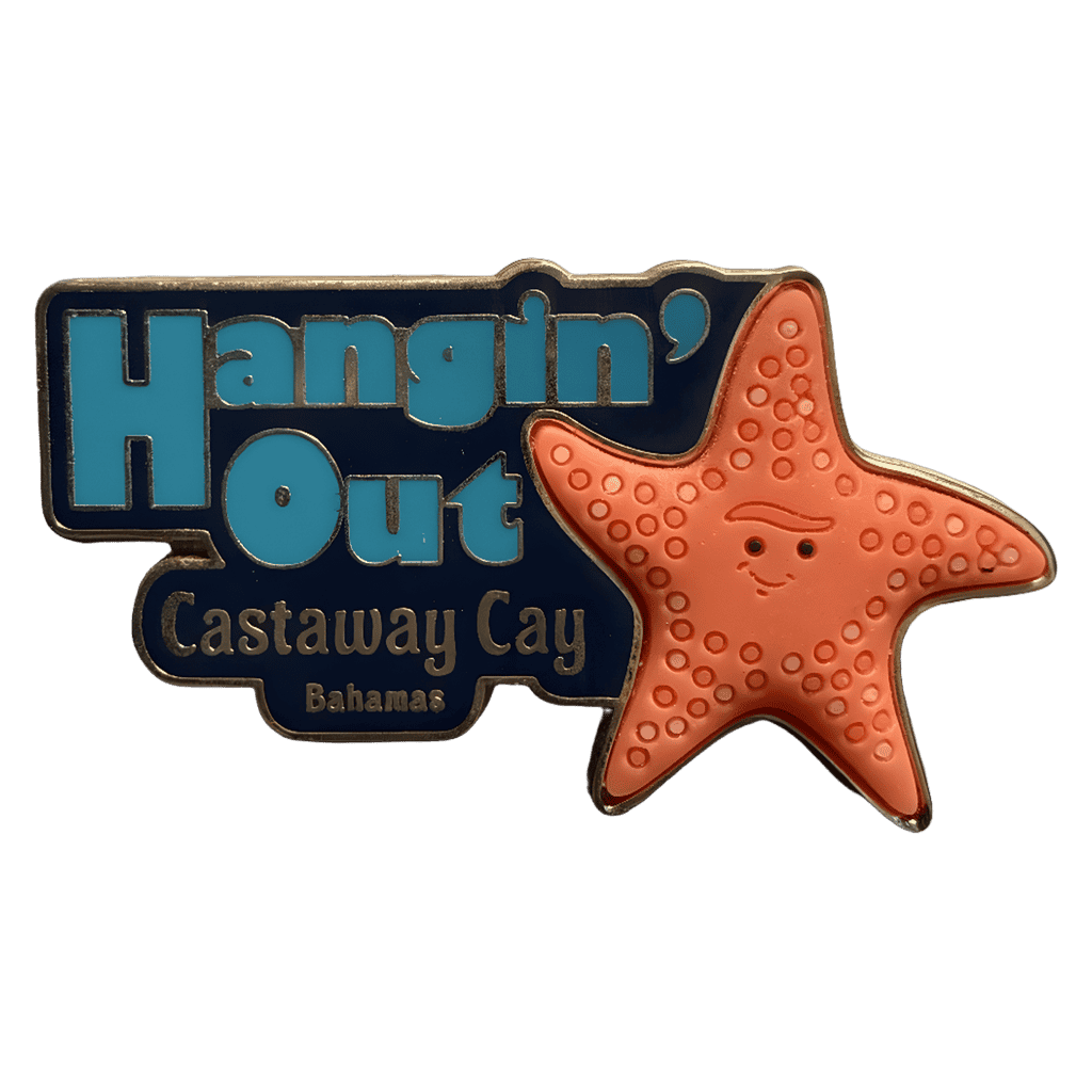 Peach Nemo Starfish Castaway Cay Disney pin