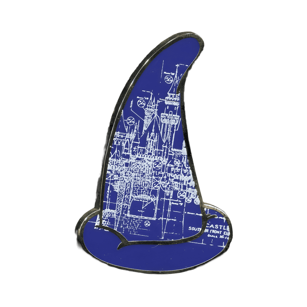 Castle Blueprint Disney pin