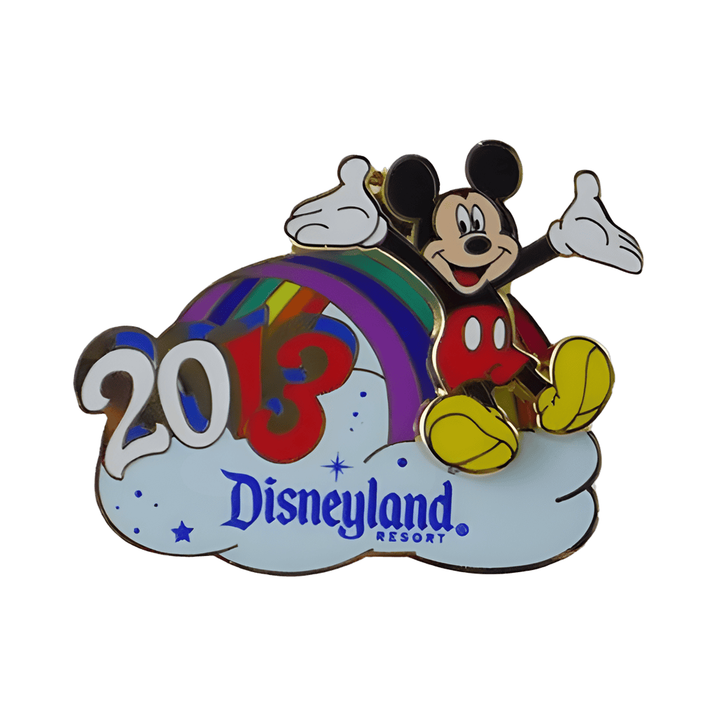 Mickey Sliding Down Rainbow Disney pin