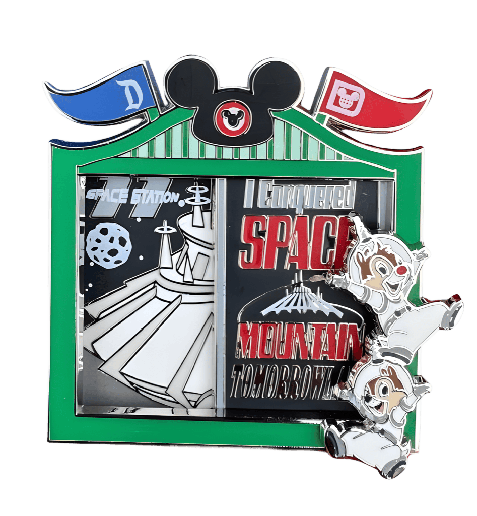 Space Mountain (I Conquered) Disney pin