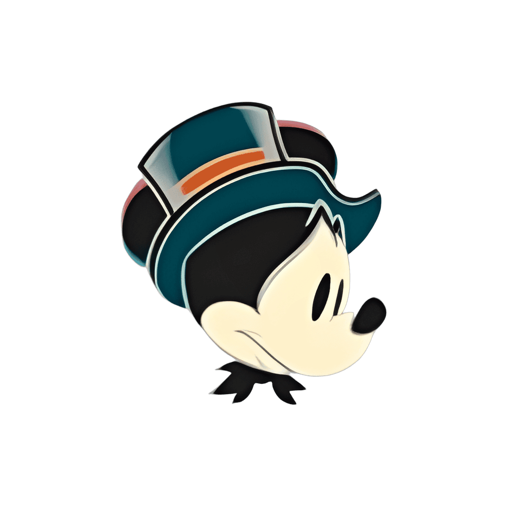 Nervous Mickey with Top Hat Disney pin