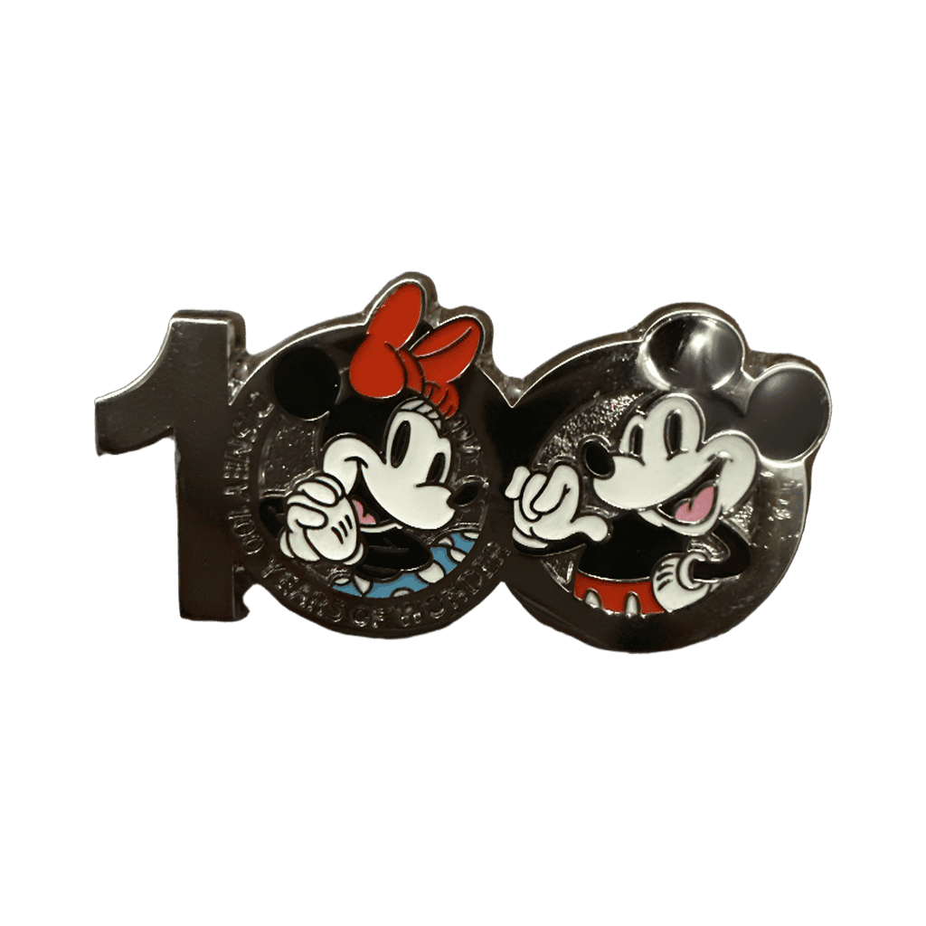 Disney Card Club 2023 - 100 with Mickey and Minnie Disney pin