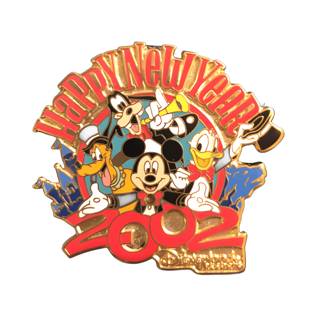 Happy New Year 2002 (Fab 4) Disney pin