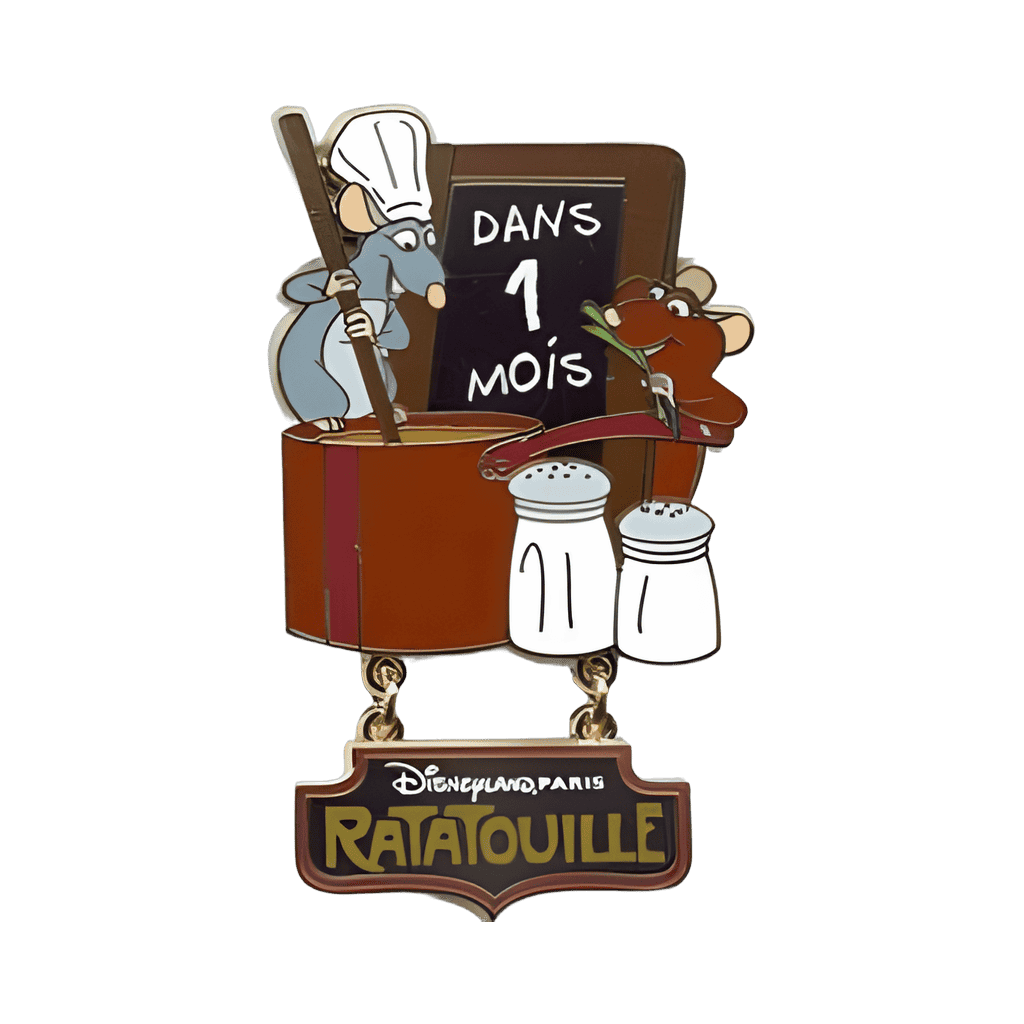 Ratatouille Attraction Countdown - 1 Month Disney pin