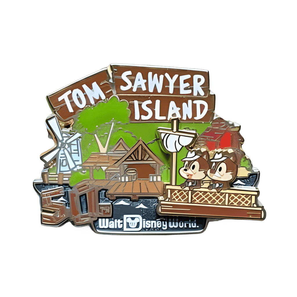 Tom Sawyer Island 50th Anniversary - Chip and Dale Disney pin