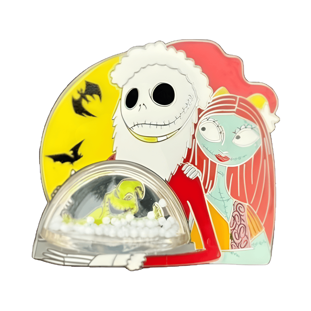 Jack and Sally with Oogie Globe Disney pin