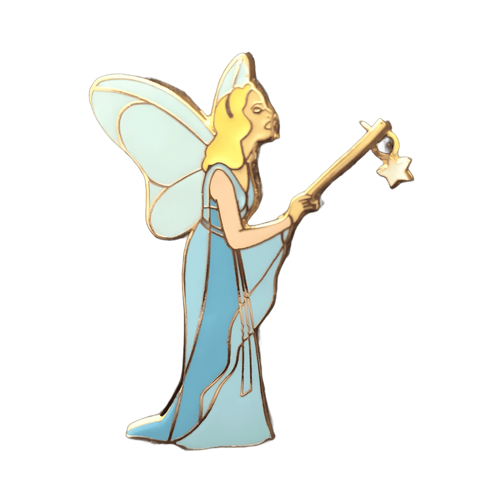 Blue Fairy with Dangling Star Wand Disney pin