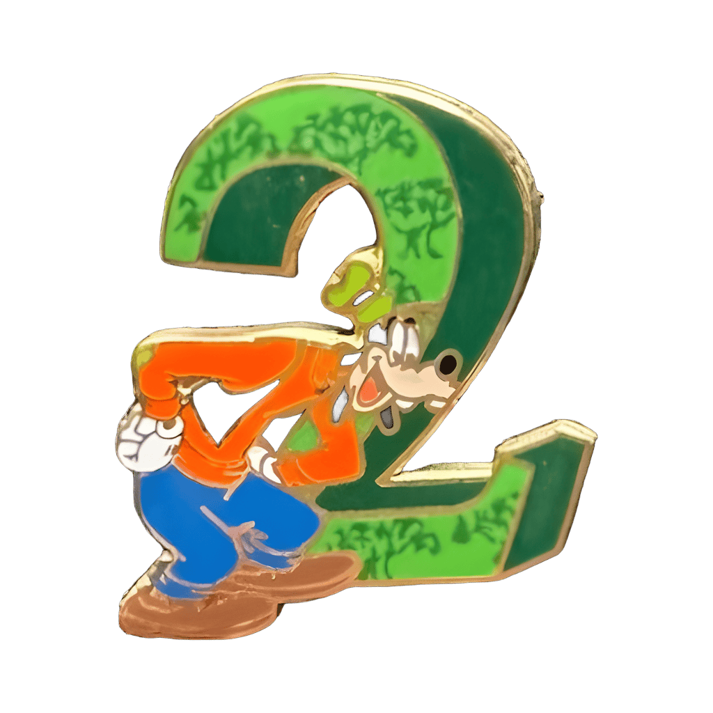Park Icon Numbers Boxed Set — Goofy Two Disney pin