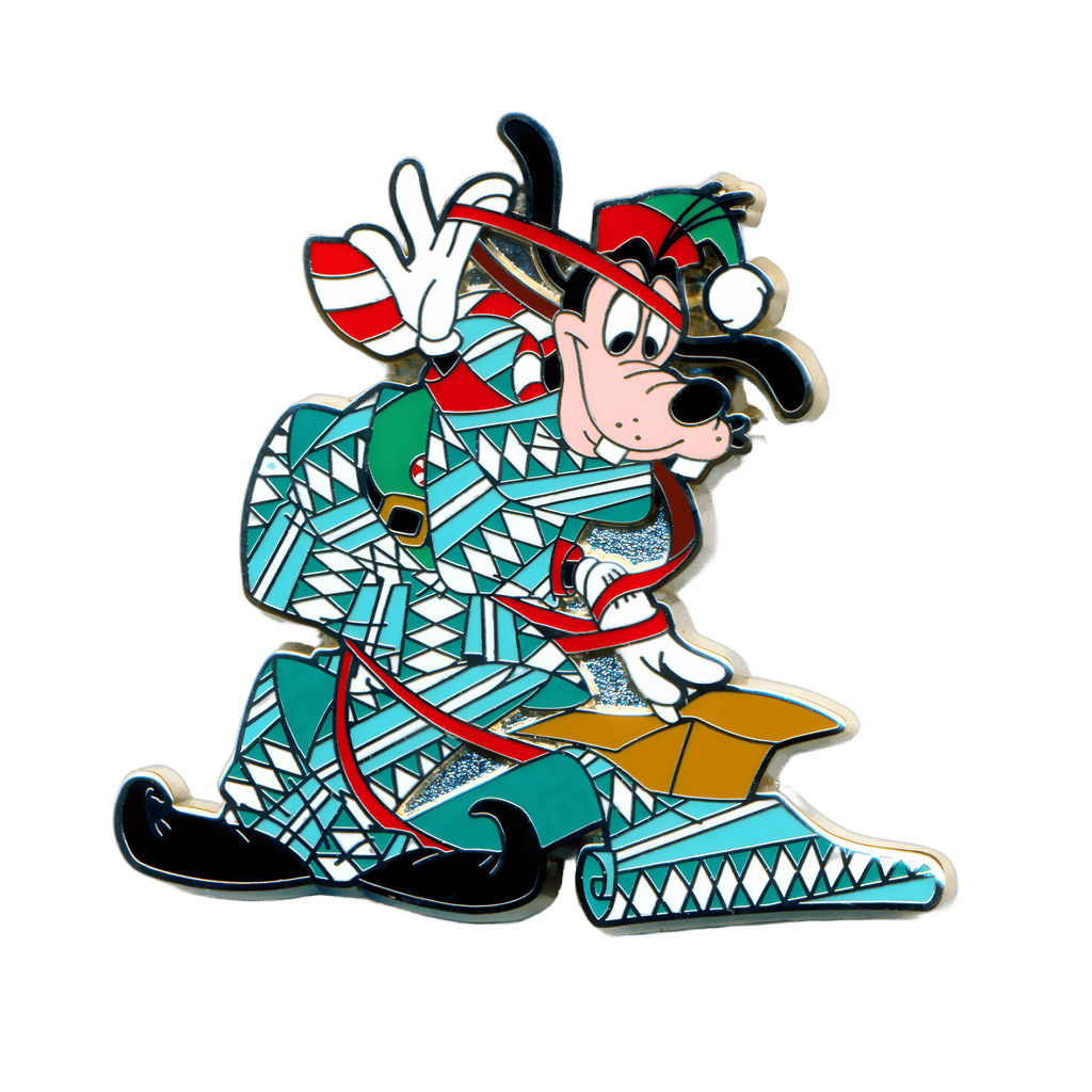 Goofy Wrapped in Gift Paper Disney pin