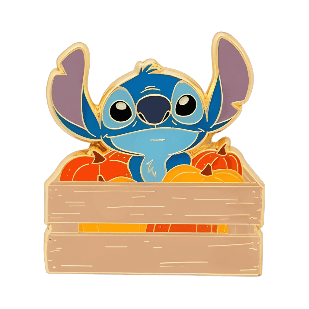 Stitch in Pumpkin Crate Disney pin
