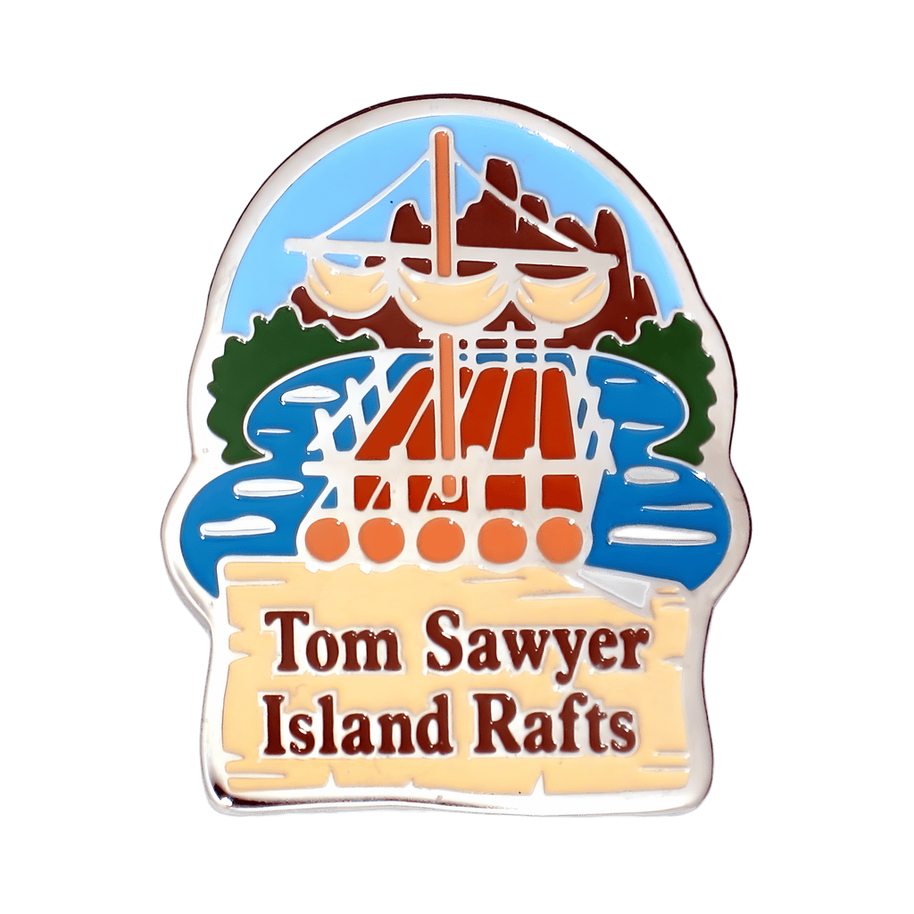 Tom Sawyer Island Rafts Disney pin