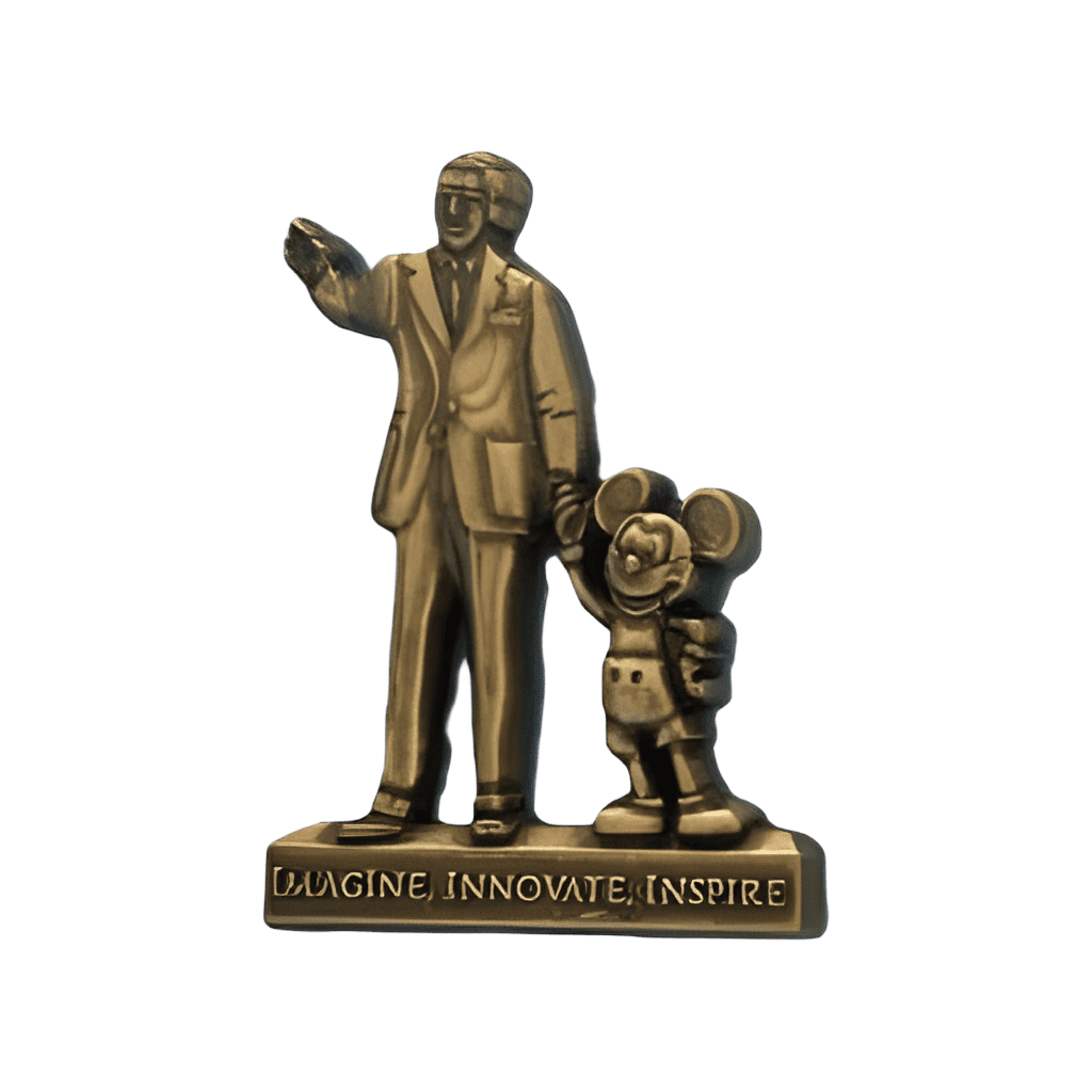 Walt Disney and Mickey - Partners Statue - Imagine, Innovate, Inspire Disney pin