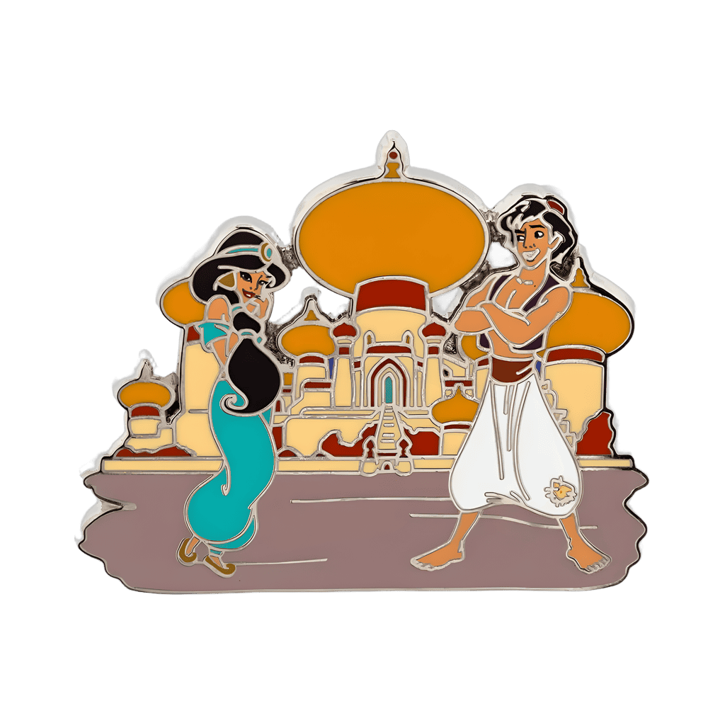 Fairytale Couples Booster Set — Jasmine and Aladdin Disney pin