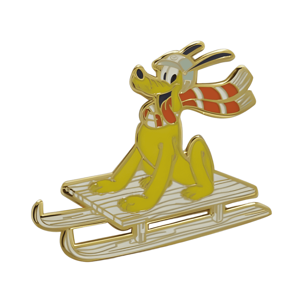 Pluto Sledding Disney pin