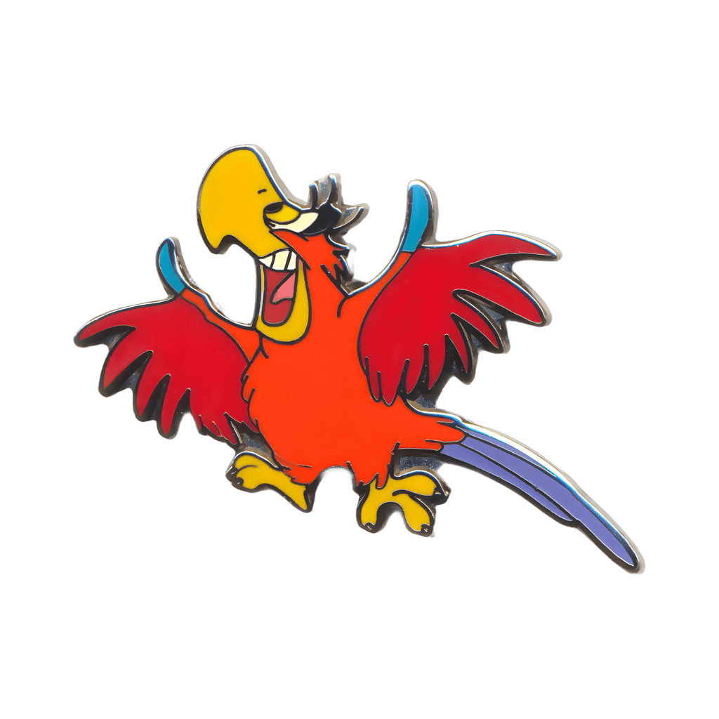 Iago Squawking Disney pin