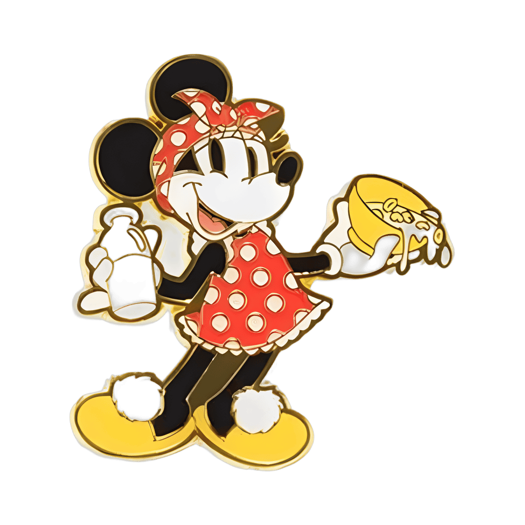 Minnie Mouse with Bowl of Cereal and Milk Disney pin