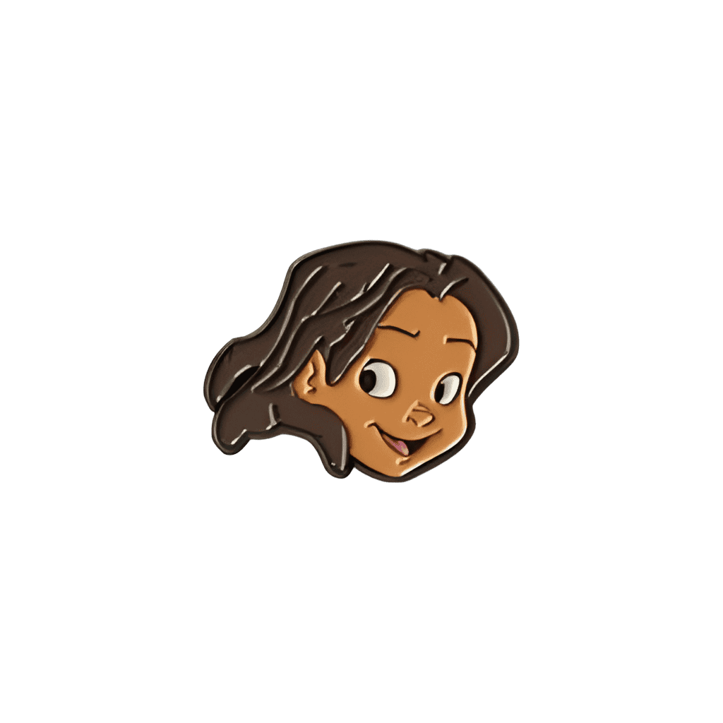 Toddler Tarzan face (Black) Disney pin