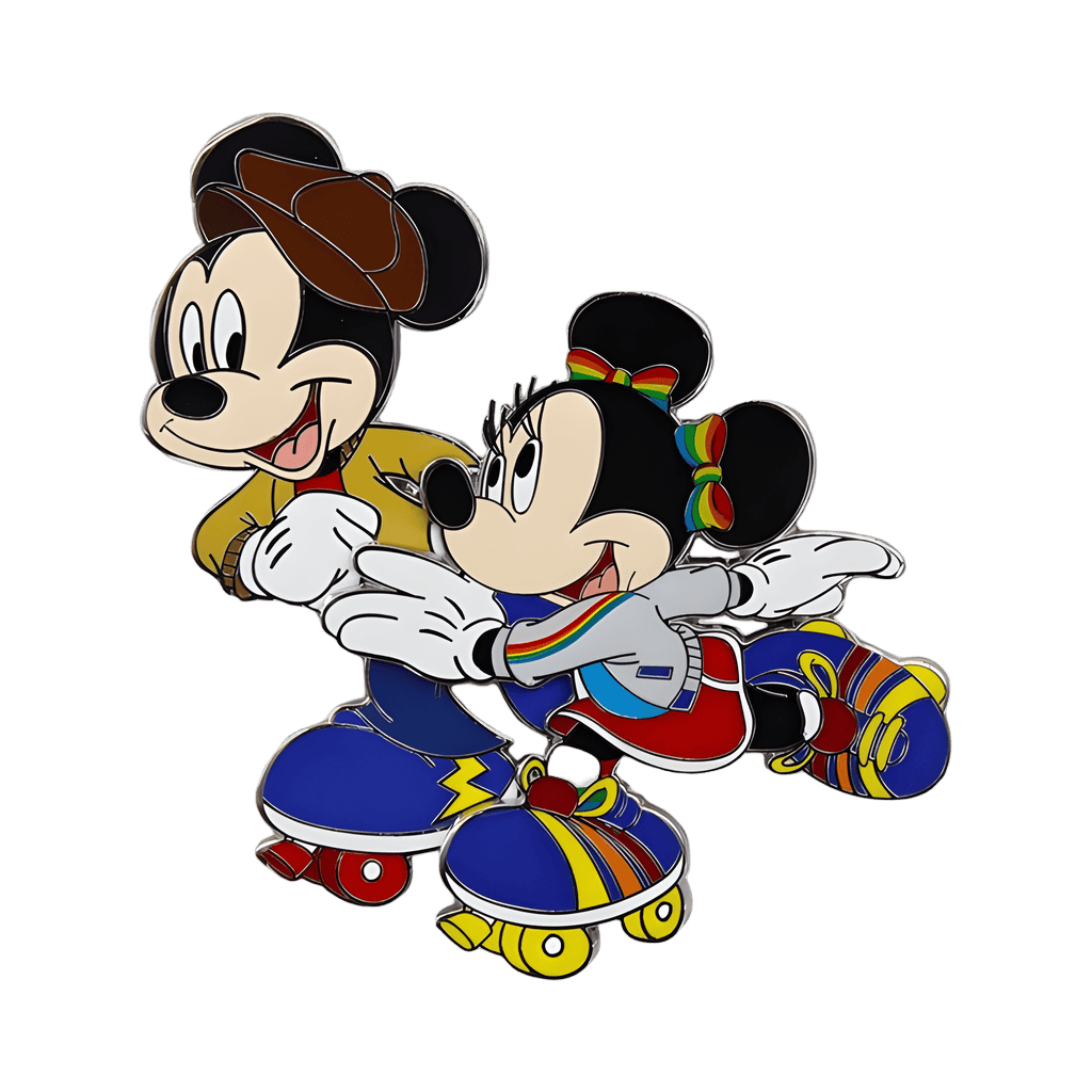 Mickey & Minnie Disco Skate Pin Disney pin