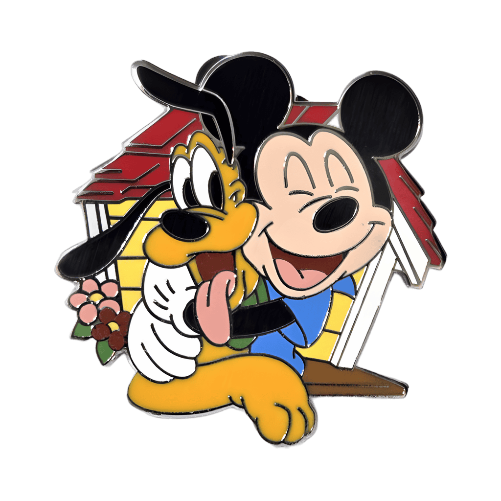 Mickey Mouse and Pluto in Doghouse Disney pin