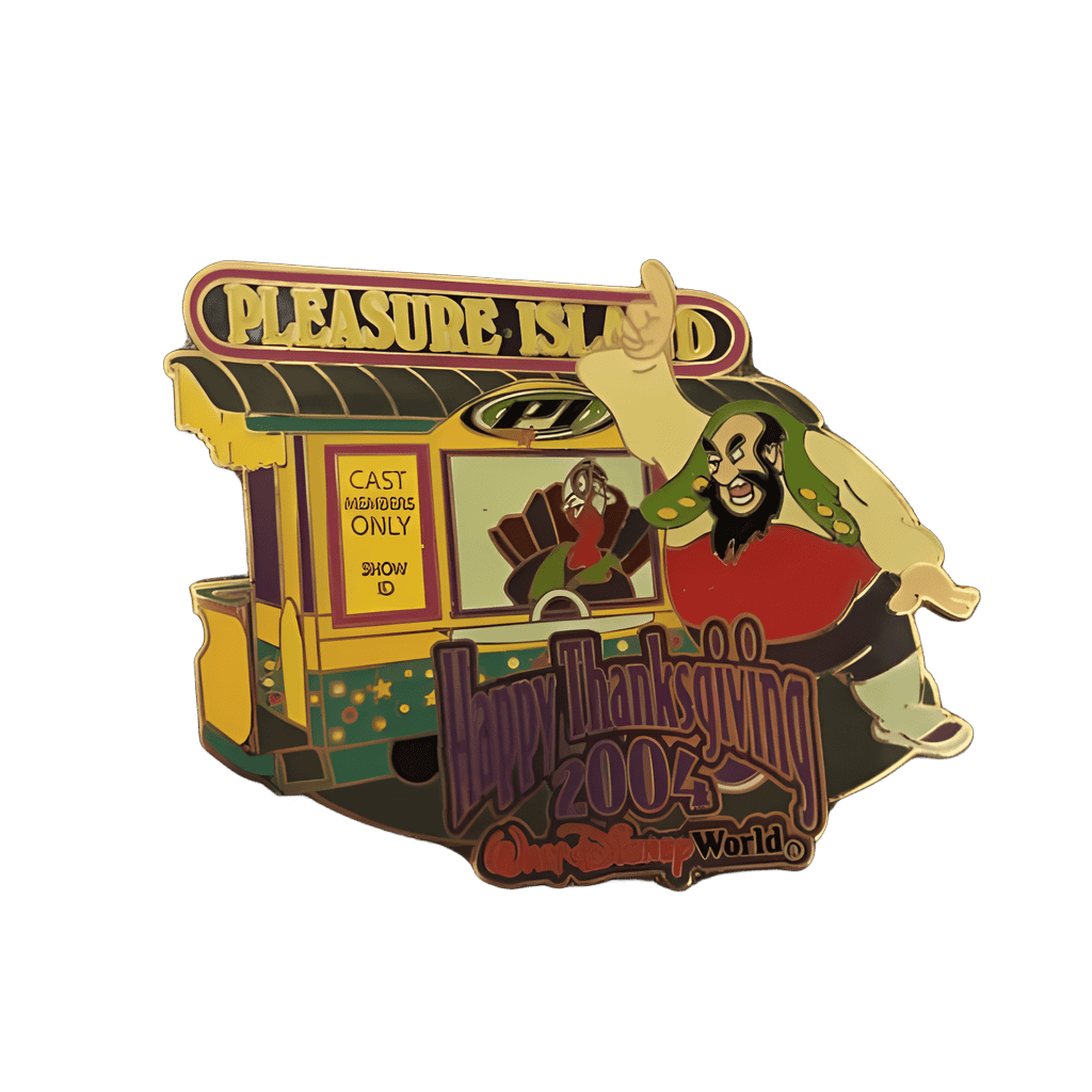 Pleasure Island - Happy Thanksgiving Turkey and Stromboli Disney pin