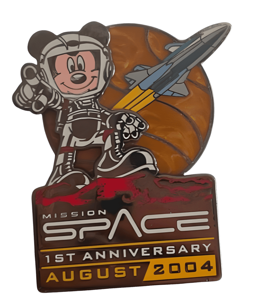 Mission Space 1st Anniversary Mickey Disney pin