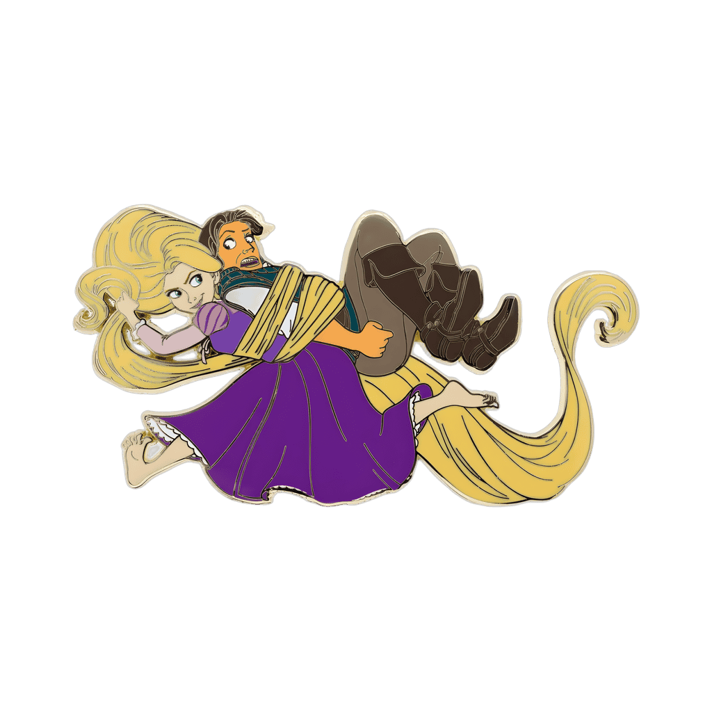 Tangled Rapunzel with Flynn Rider Jumbo Disney pin