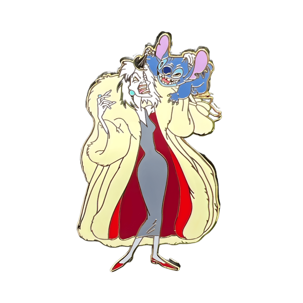 Stitch VS Cruella de Vil Disney pin