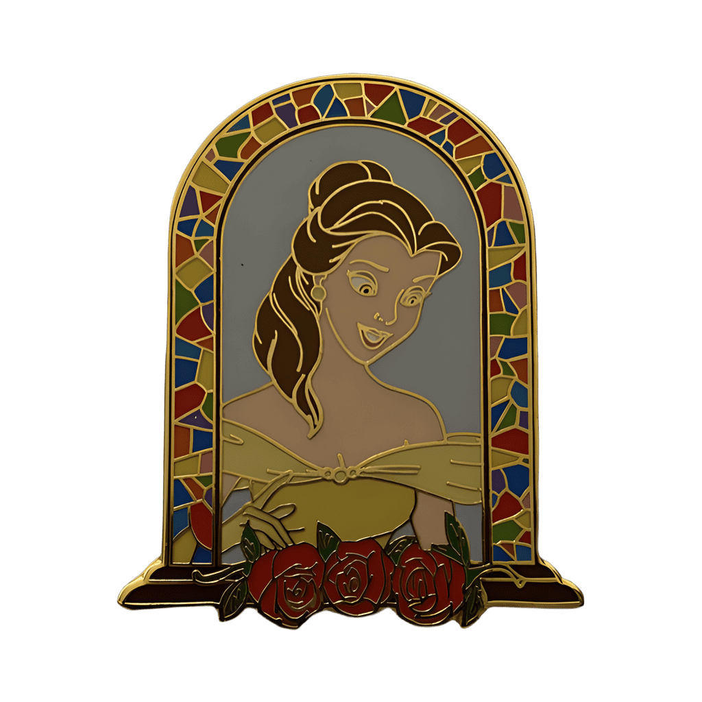 Belle in Stained Glass Window Disney pin