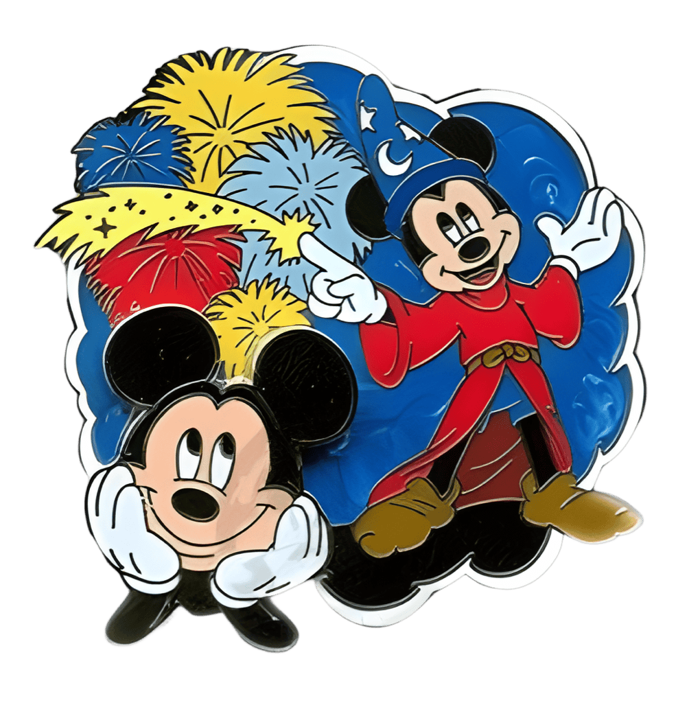 Mickey Dreaming of Sorcerer Mickey in Fantasmic Disney pin