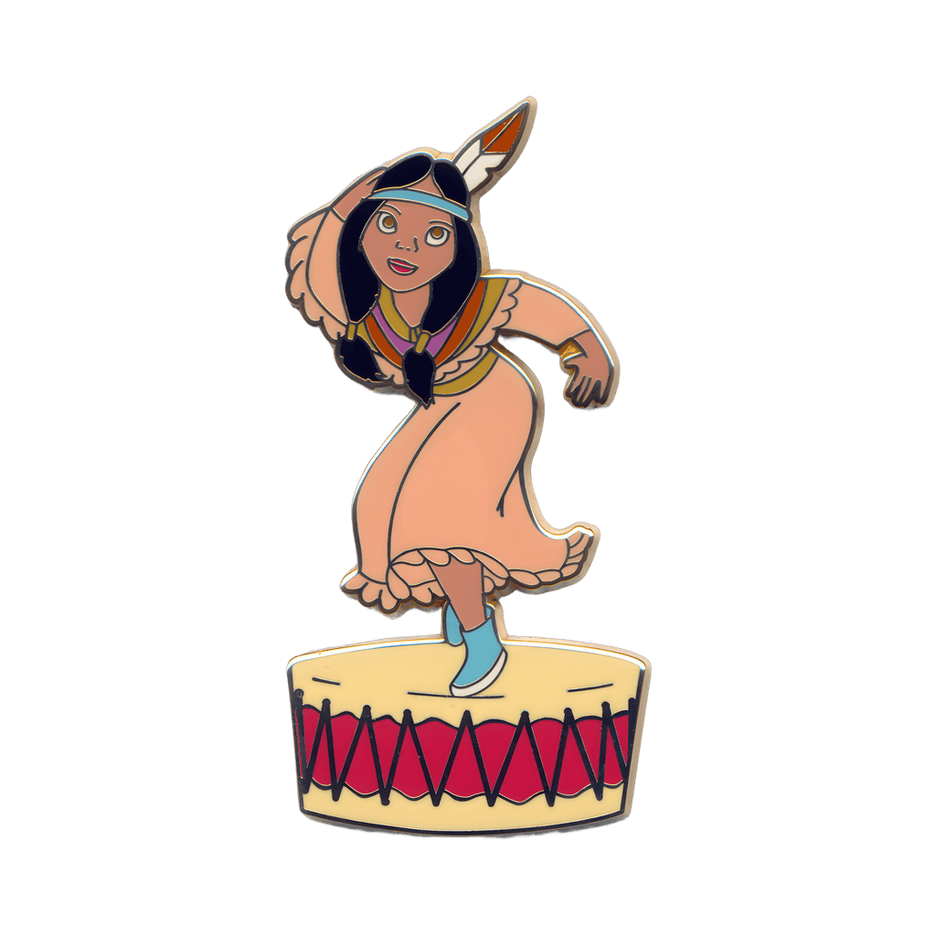 Tiger Lily Dancing on a Drum Disney pin