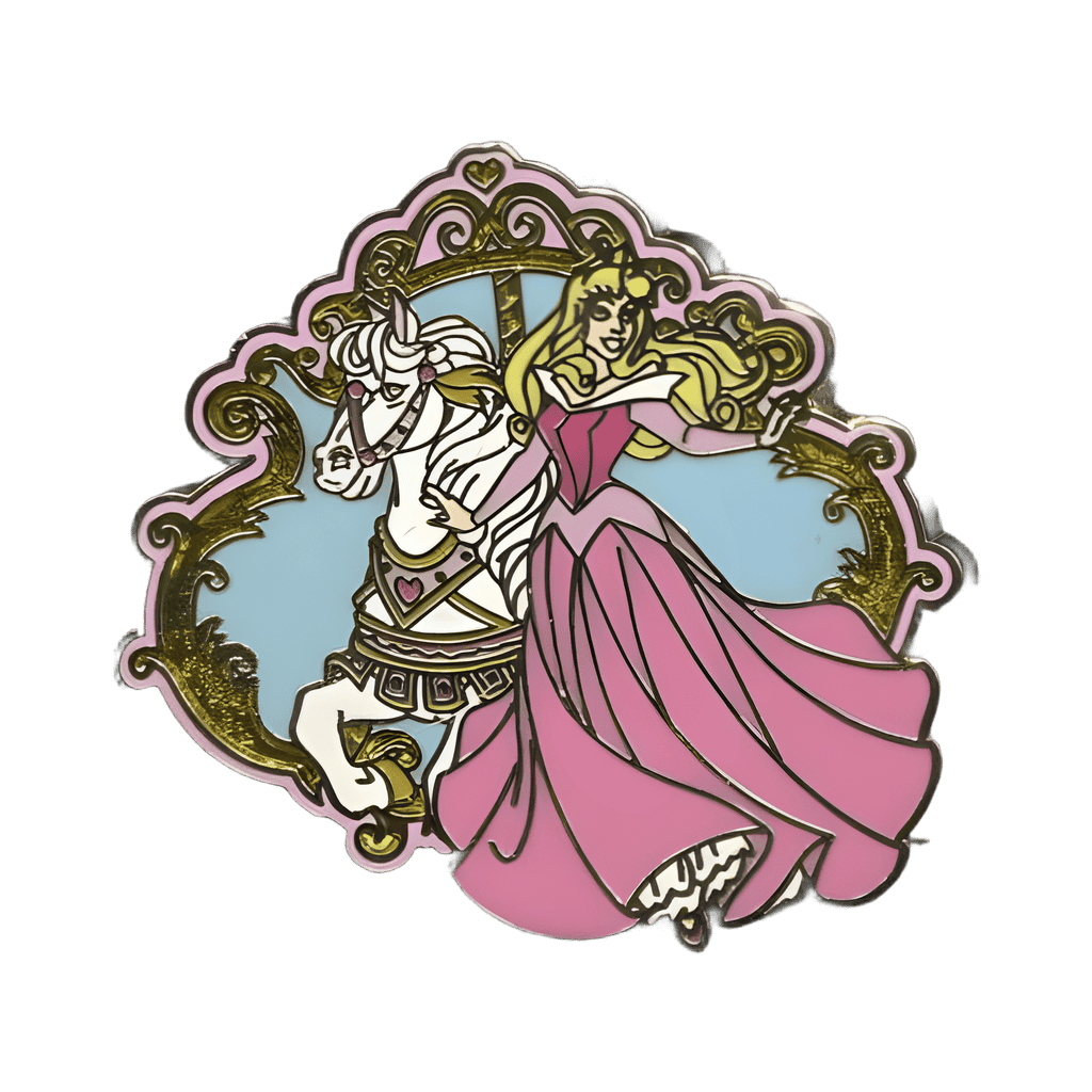 Aurora in Pink Dress Disney pin