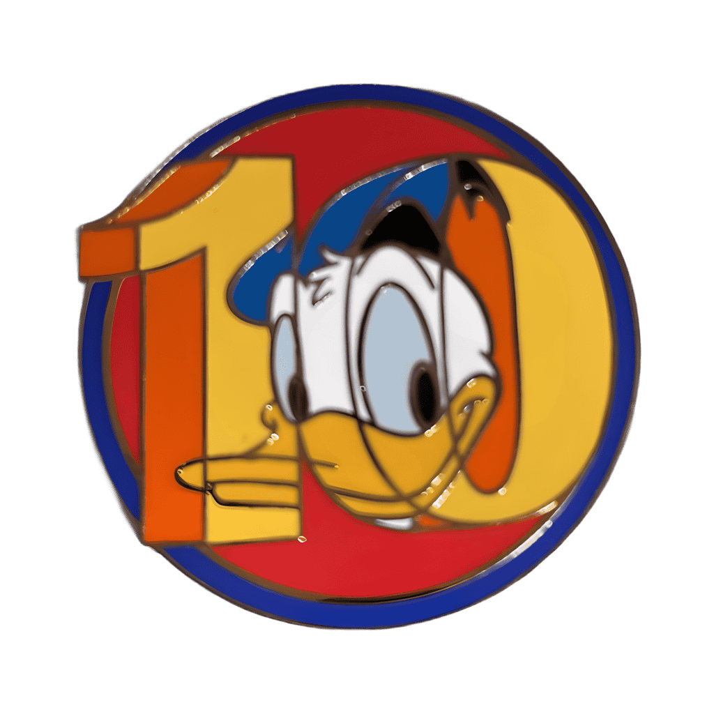 Character Circles Mystery Collection — Donald Duck (Red Background) Disney pin