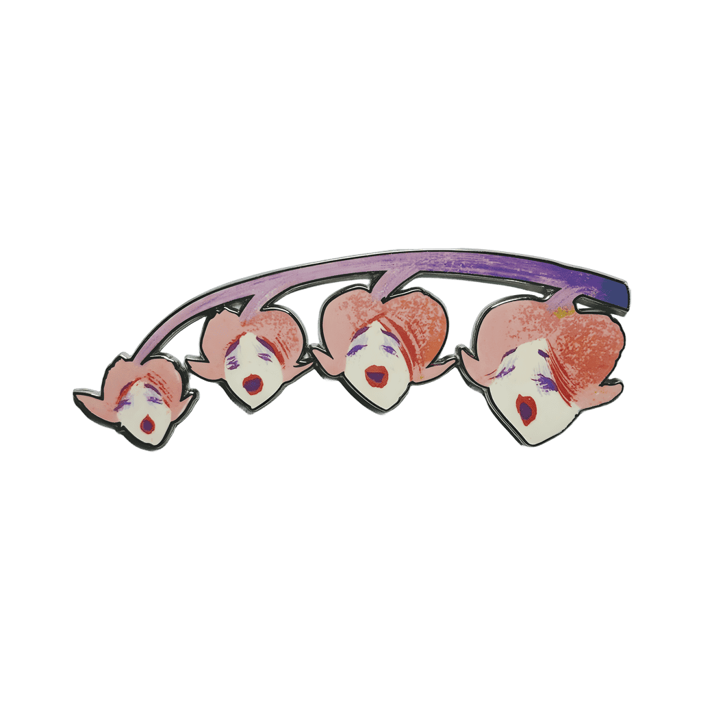 Pink Singing Flower Vine Disney pin