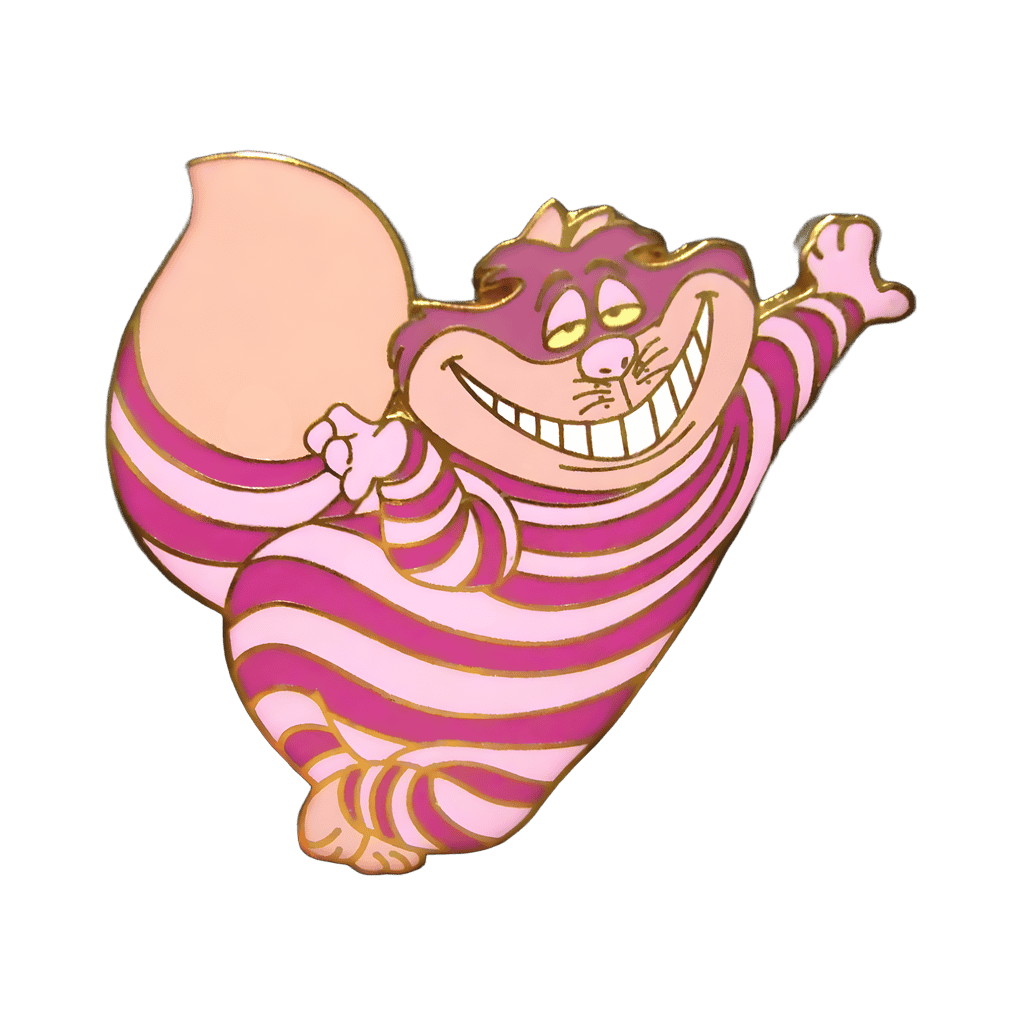 Cheshire Cat Leaning Disney pin