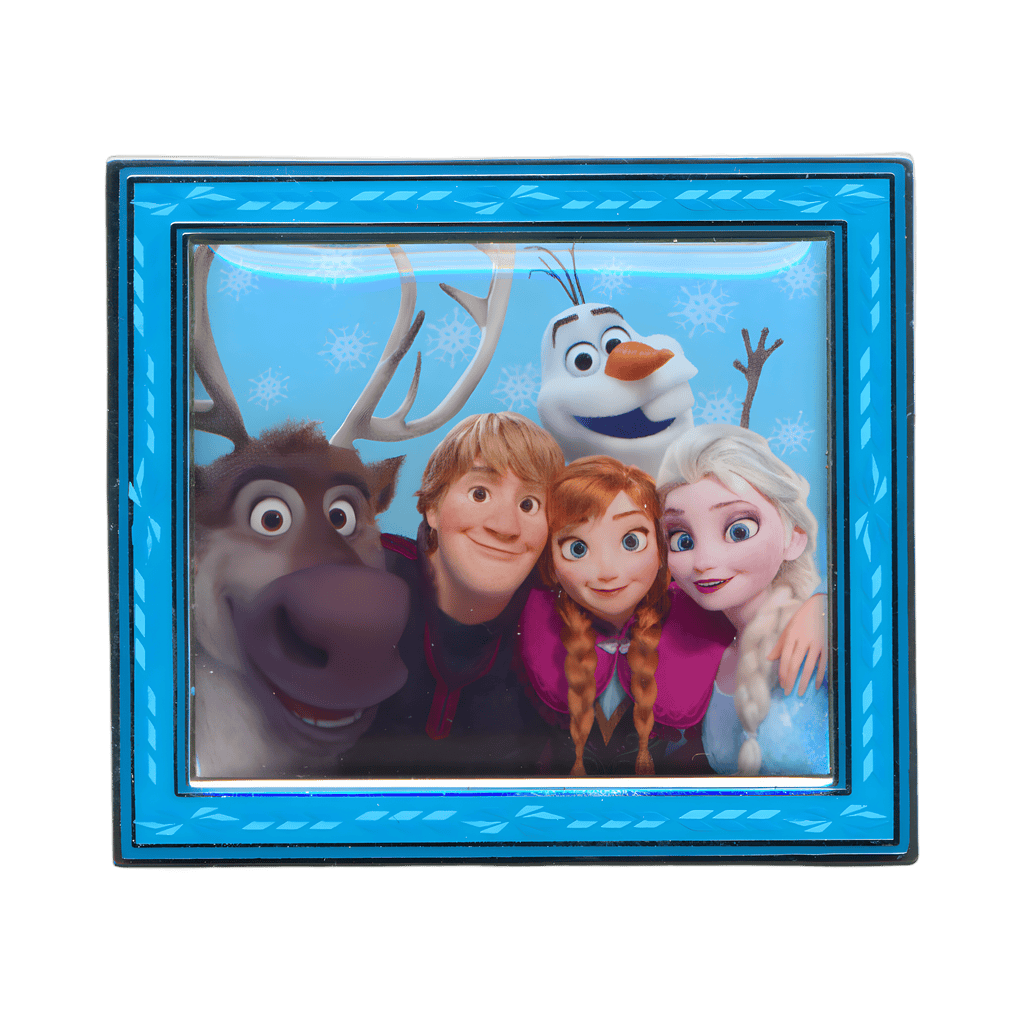 Anna, Elsa, Sven, Olaf and Kristoff Family Portrait Disney pin