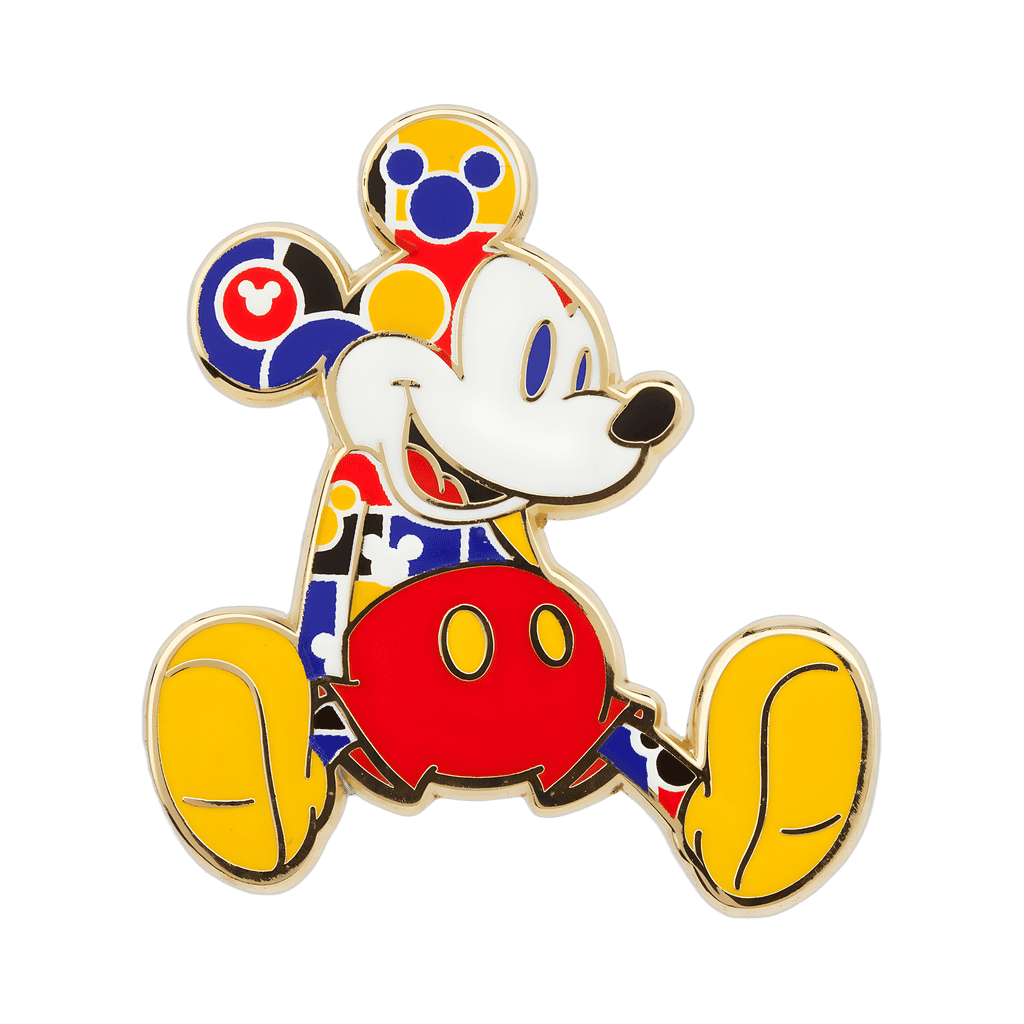 March Set - Primary Colours Sitting Mickey Mouse Disney pin