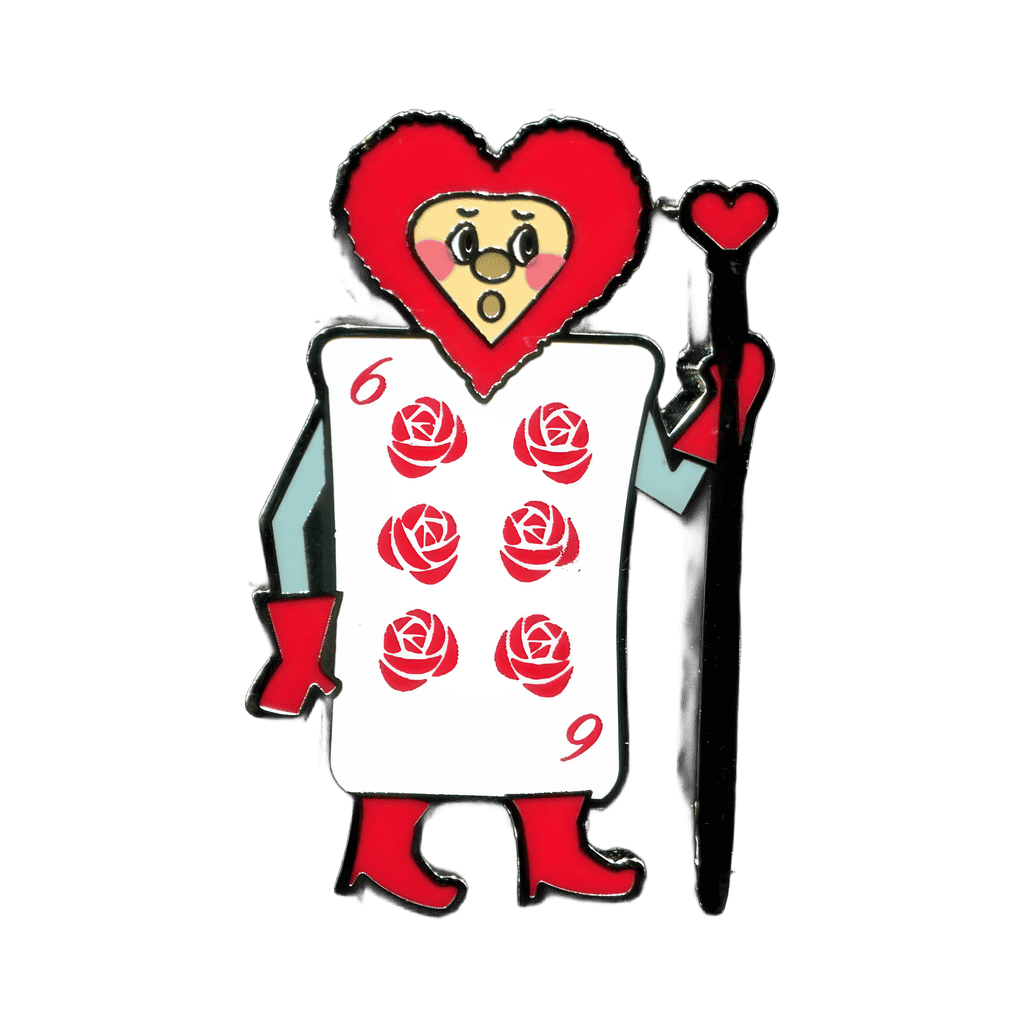 Six of Hearts Disney pin
