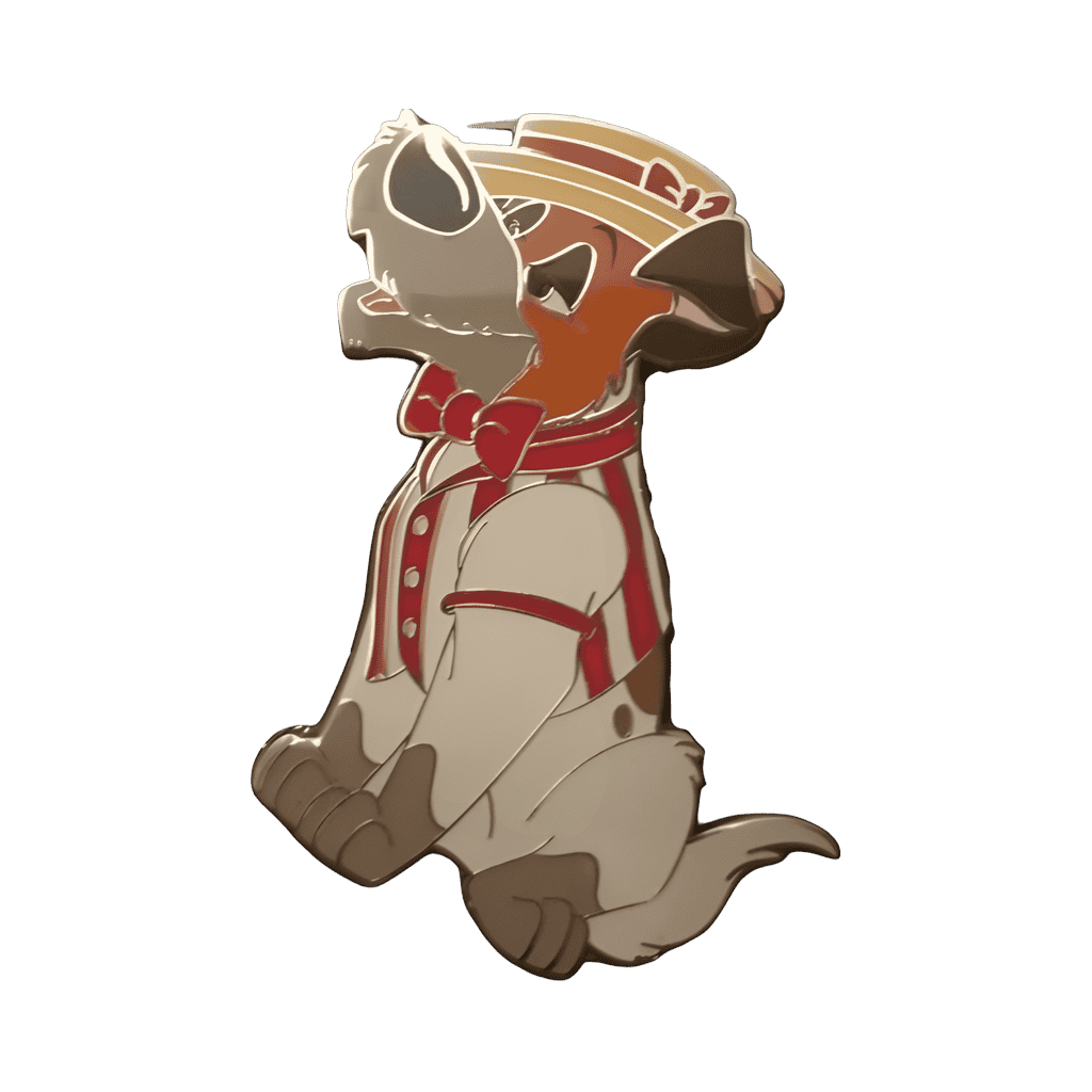 Dodger as Dapper Dan in Red Disney pin