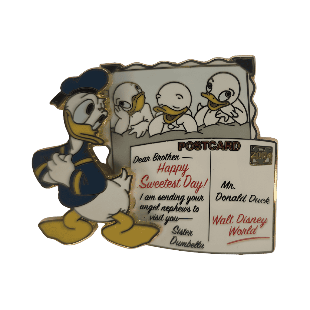 2004 - Postcard to Donald, From Dumbella Disney pin
