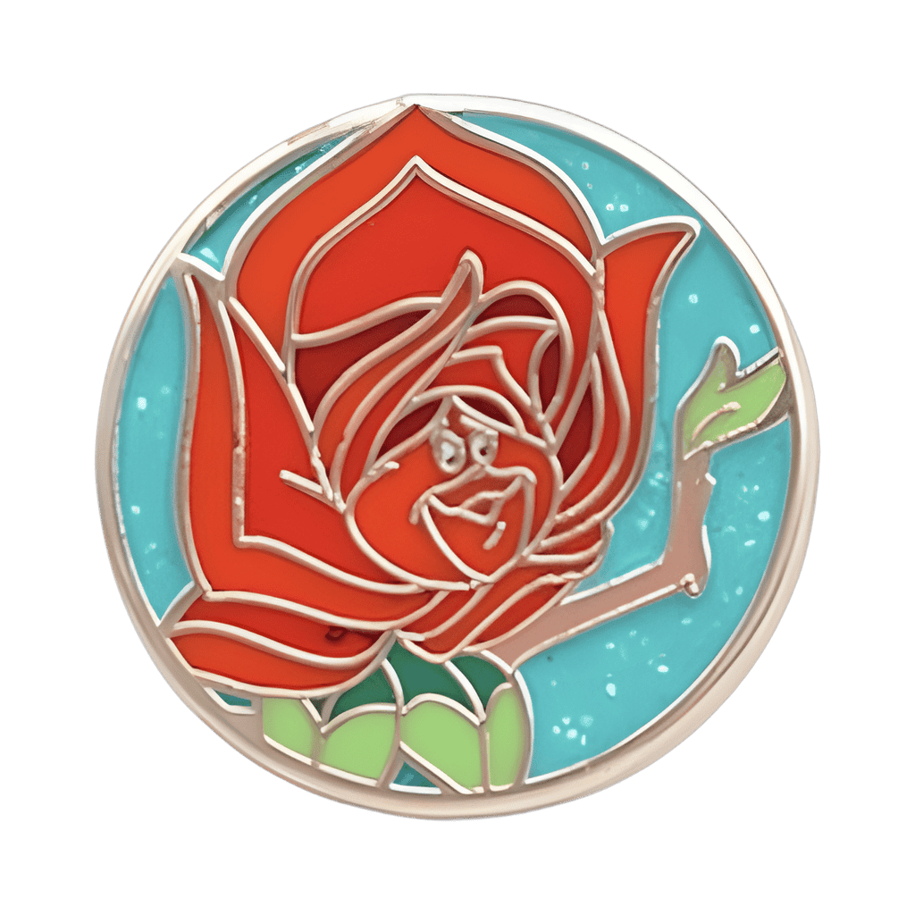 Red Rose Disney pin