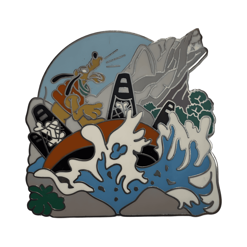 Pluto on Grizzly River Run Ride Disney pin