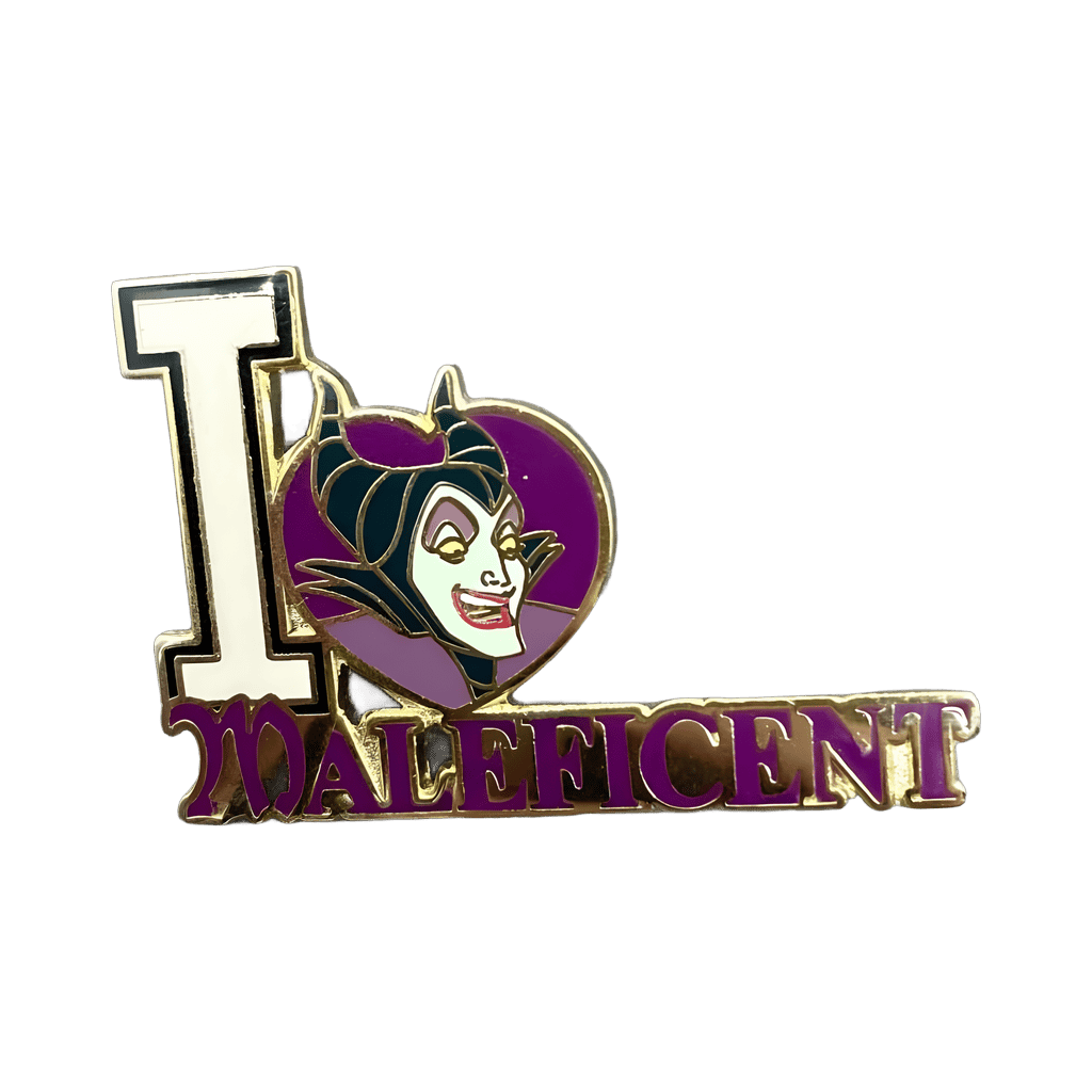 I Love Maleficent Disney pin