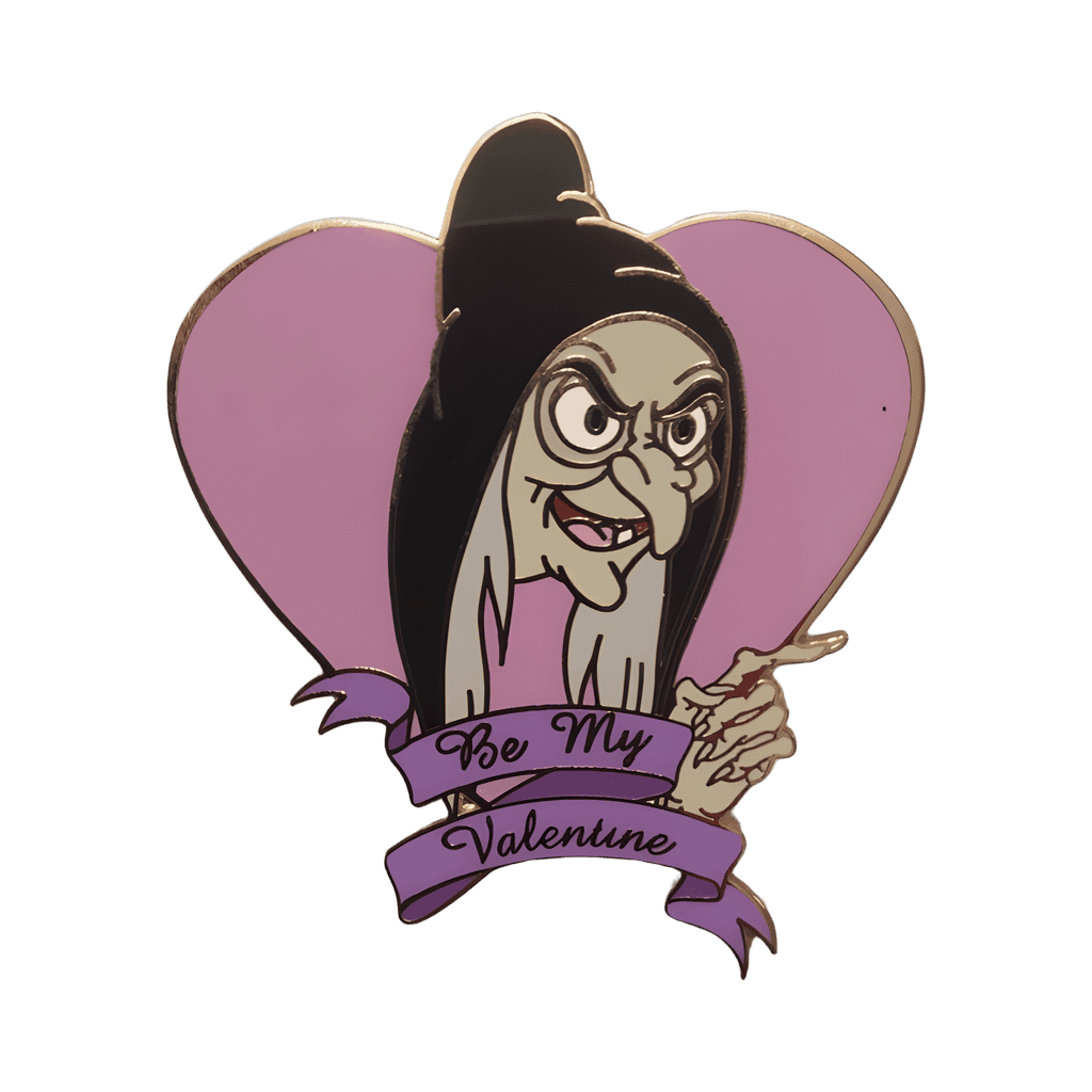Be My Valentine Old Hag Disney pin
