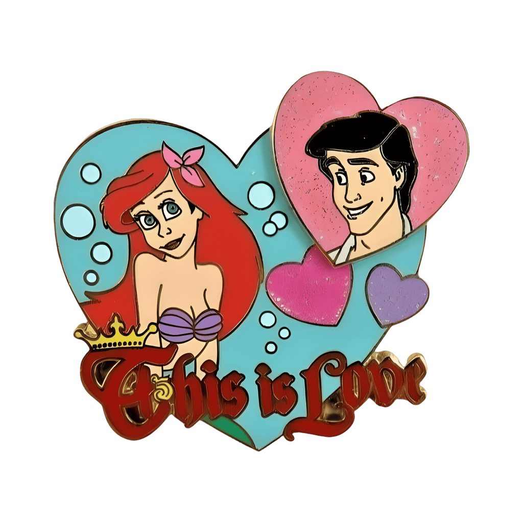 Ariel and Eric Disney pin