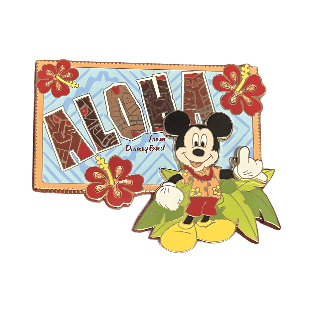 Mickey Aloha Postcard Disney pin