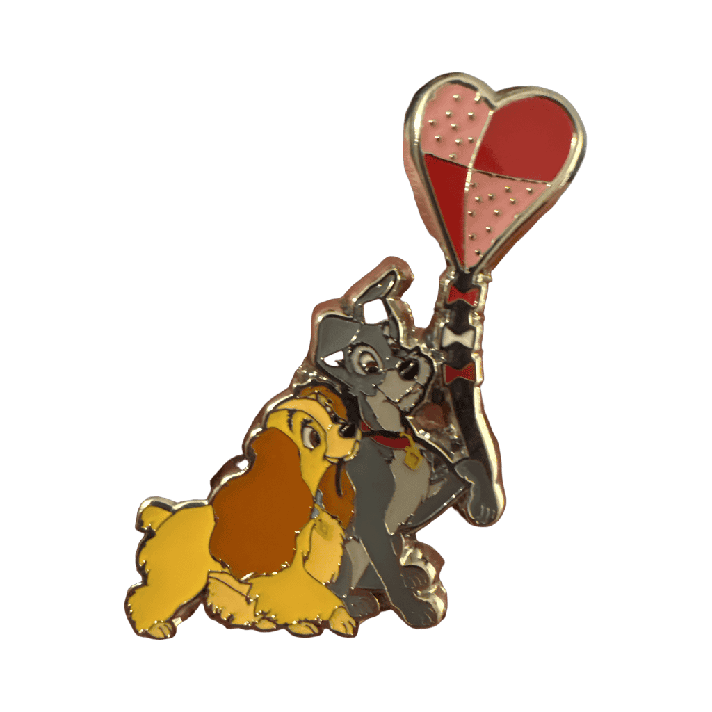 Lady and Tramp with Heart Balloon Disney pin